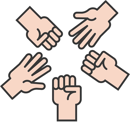 Hand Signals Vectors by Vecteezy 